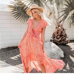 Vici kissed by the sun high low dress